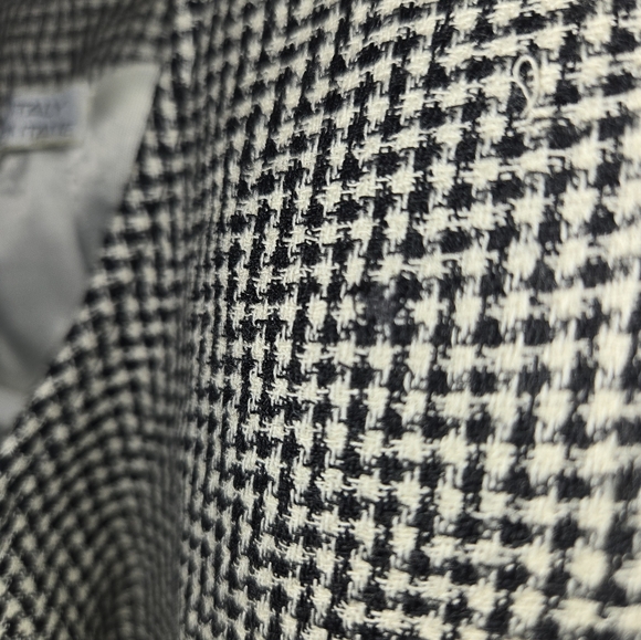 Vintage Ungaro parallele paris houndstooth mother of pearl buttons jacket size 4 - Picture 2 of 7